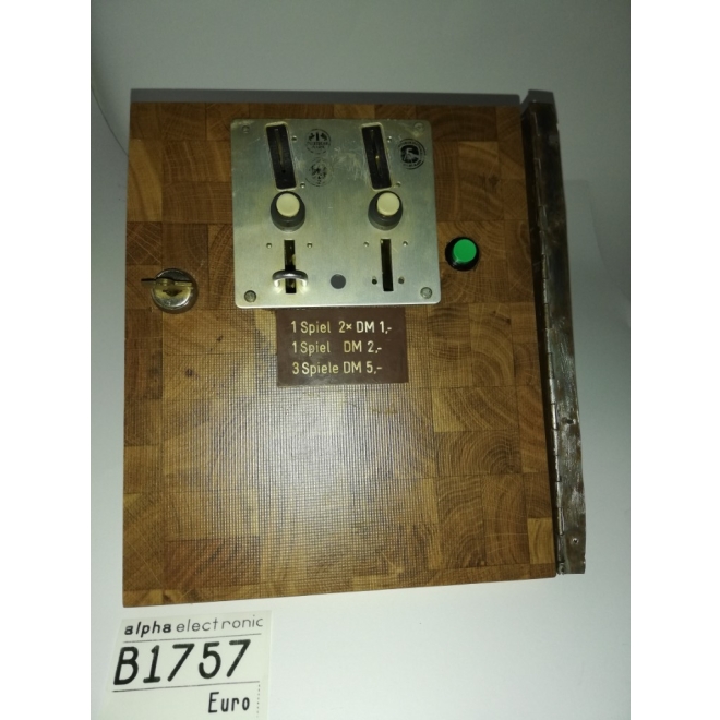 Billard Doppelmünzprüfer D-Mark, B1757, Zubehör, nicht geprüft