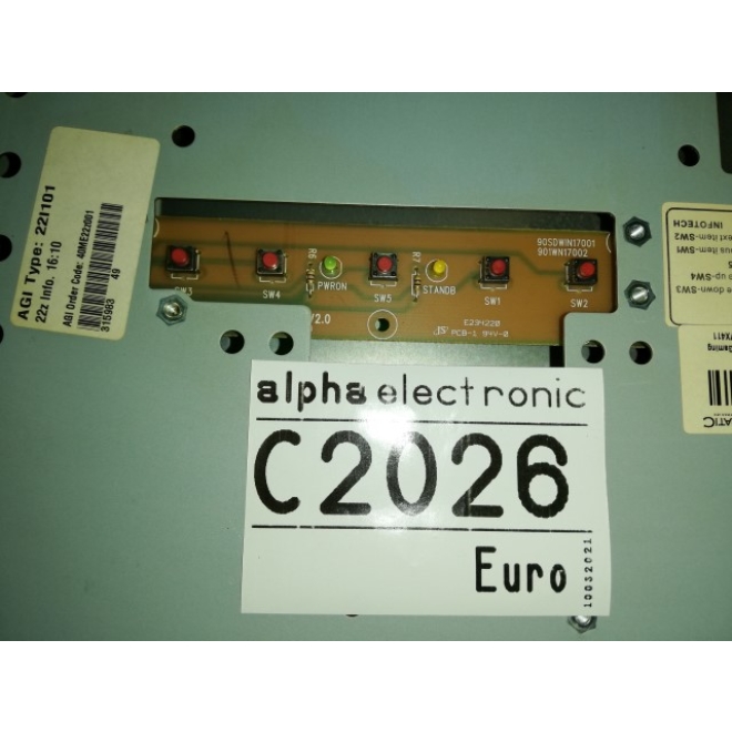 22" Bally/Novomatic TFT Monitor ohne Touch, C2026, für Bally Gerät und teilw. Novomatic Geräte