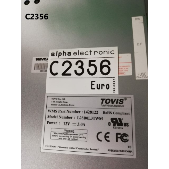 23“ Tovis TFT Monitor mit Touch, Modell: L-23WBOL3TWM, C2356