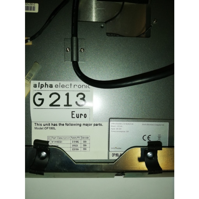 19" TFT Monitor mit Touch für unten für Ergoline, Slimline, alte Slant Top Geldspieler, Parts Ersatzteile
