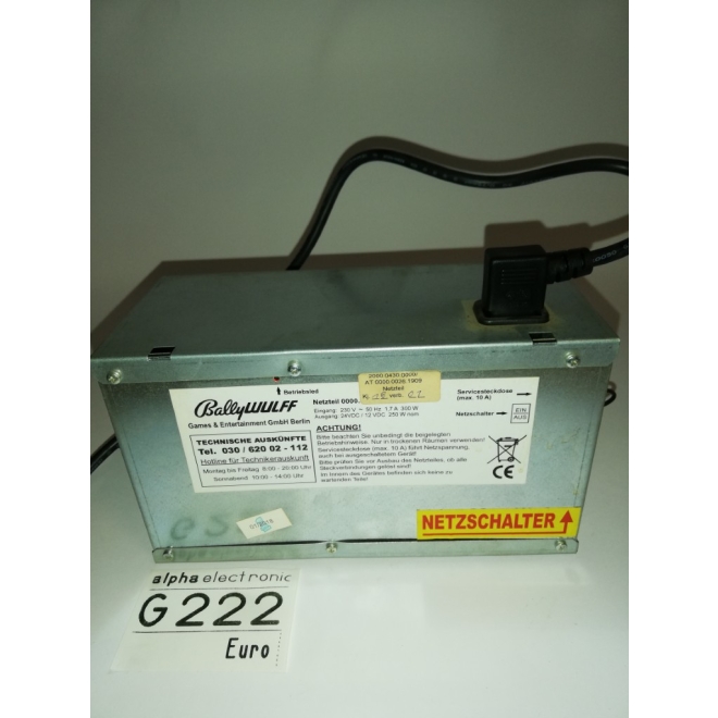 Bally Netzteil für Action Star Geldspieler, G222, Power Supply