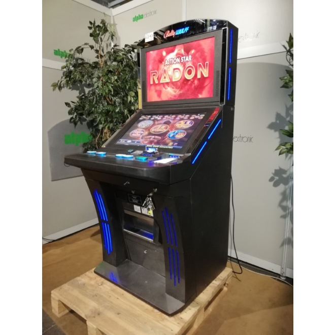 TR5.1 Bally Wide Slant Top Action Star RADON, 50 Spiele, UBA Rec,G243, Geldspieler ohne Zulassung, Bally Standgeräte