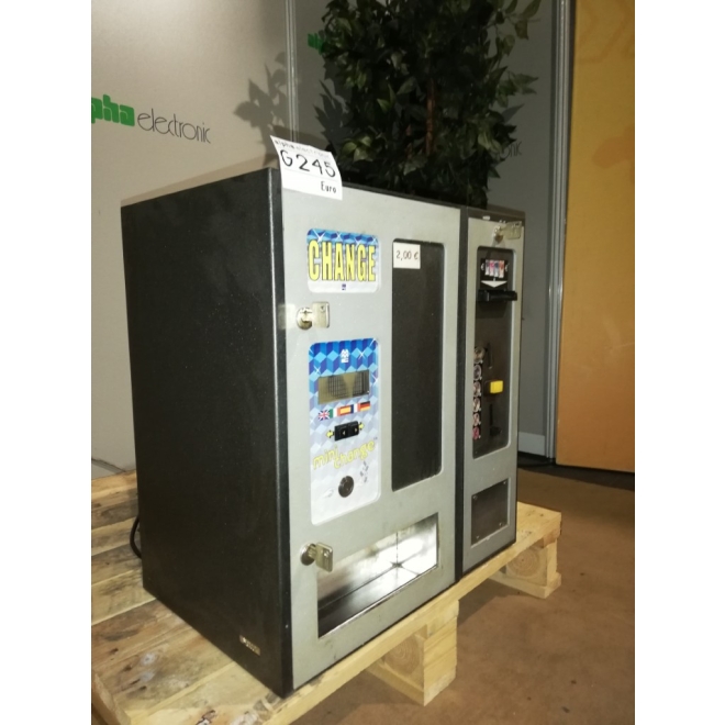 Minichane Geldwechsler mit Akzeptor, G245, Bill Changer, Wechselautomat, DEFEKT