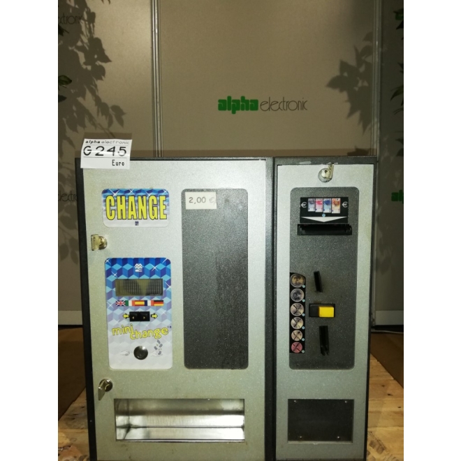 Minichane Geldwechsler mit Akzeptor, G245, Bill Changer, Wechselautomat, DEFEKT
