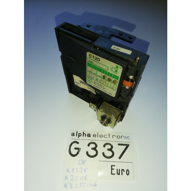 Münzprüfer C120, G337, Rückgabe unten, Parts Ersatzteile, coin validator, ok