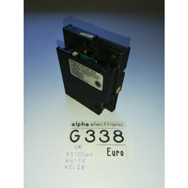 Münzprüfer C120, G338, Frontplatten Einbau, Rückgabe vorne, Parts Ersatzteile, coin validator, ok