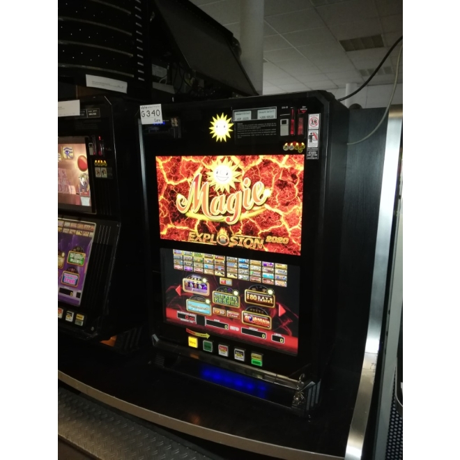 TR5.0 V2 Merkur 22" Slimline Merkur Magie Explosion Deluxe, mit vielen Spielen + MTG, mit MD100, G340, Wandgeräte, Geldspieler ohne Zulassung