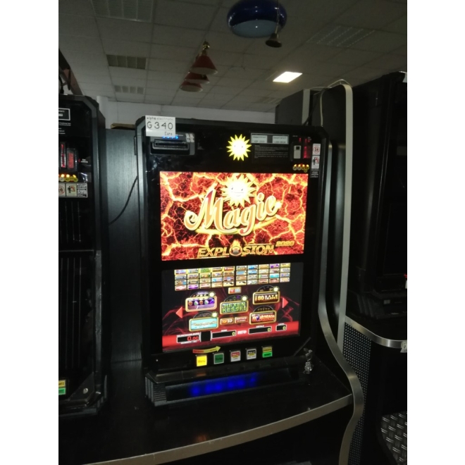 TR5.0 V2 Merkur 22" Slimline Merkur Magie Explosion Deluxe, mit vielen Spielen + MTG, mit MD100, G340, Wandgeräte, Geldspieler ohne Zulassung