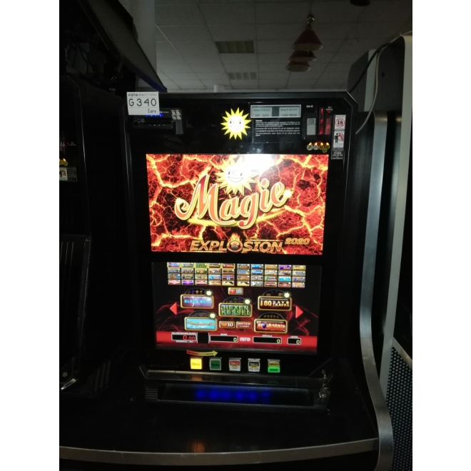 TR5.0 V2 Merkur 22" Slimline Merkur Magie Explosion Deluxe, mit vielen Spielen + MTG, mit MD100, G340, Wandgeräte, Geldspieler ohne Zulassung