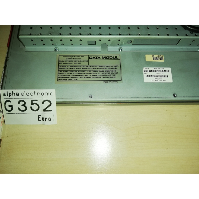 19" Ergoline TFT unten mit Touch Er1goline TFT Monitor, G352, Touchmonitor, Modell: EP190CS19EP-0-0-0-LVDS