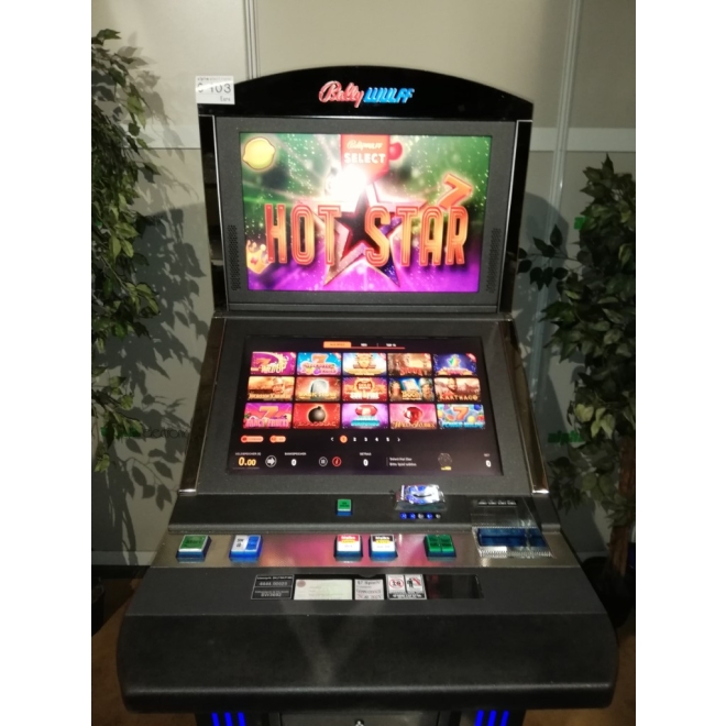G403 Bally Wide Slant Top Select Hot Star, LZ/Tüv 09/27, mit UBA10 Recycler, 75 Spiele, Geldspieler Laufzeitgerät