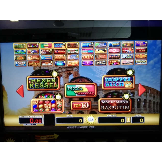 TR5.0 V2 Merkur 22" Slimline Multi Rom, 40 Spiele, G9739, Geldspieler ohne Zulassung, Merkur Wandgeräte