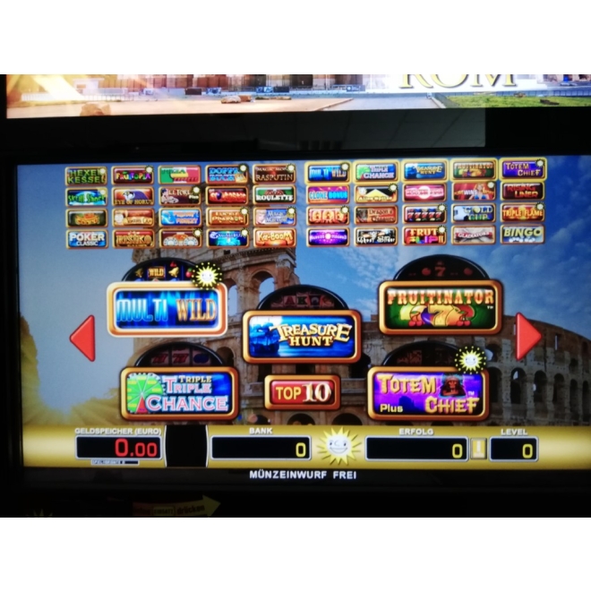 TR5.0 V2 Merkur 22" Slimline Multi Rom, 40 Spiele, G9739, Geldspieler ohne Zulassung, Merkur Wandgeräte