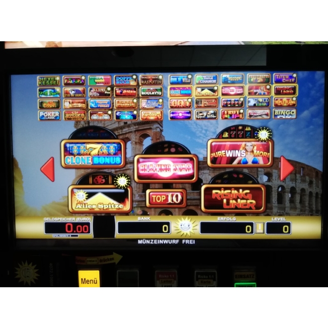 TR5.0 V2 Merkur 22" Slimline Multi Rom, 40 Spiele, G9739, Geldspieler ohne Zulassung, Merkur Wandgeräte