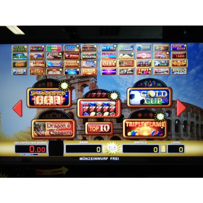 TR5.0 V2 Merkur 22" Slimline Multi Rom, 40 Spiele, G9739, Geldspieler ohne Zulassung, Merkur Wandgeräte