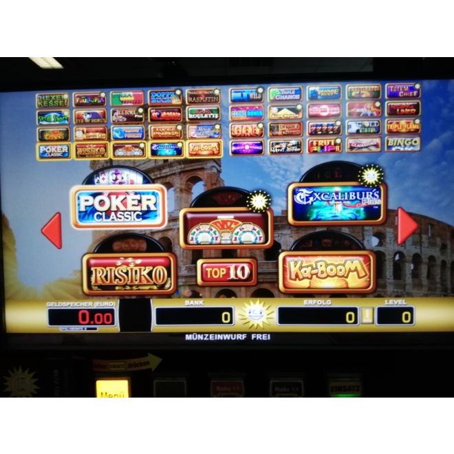 TR5.0 V2 Merkur 22" Slimline Multi Rom, 40 Spiele, G9739, Geldspieler ohne Zulassung, Merkur Wandgeräte