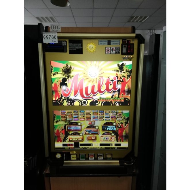 TR5.0 V2 Merkur 22" Slimline Gold Edition Multi Multi 7 Deluxe, mit MD100, 3x70 Spiele, G9786, Wandgeräte, Geldspieler ohne Zulassung