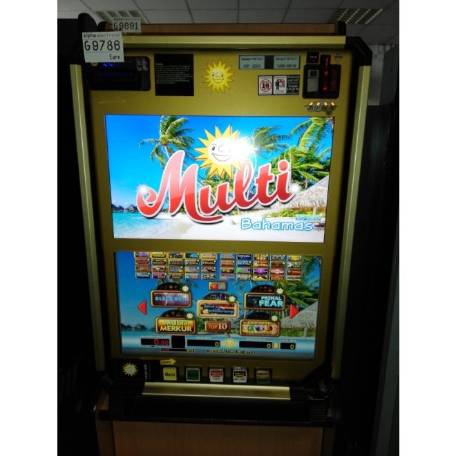 TR5.0 V2 Merkur 22" Slimline Gold Edition Multi Multi 7 Deluxe, mit MD100, 3x70 Spiele, G9786, Wandgeräte, Geldspieler ohne Zulassung