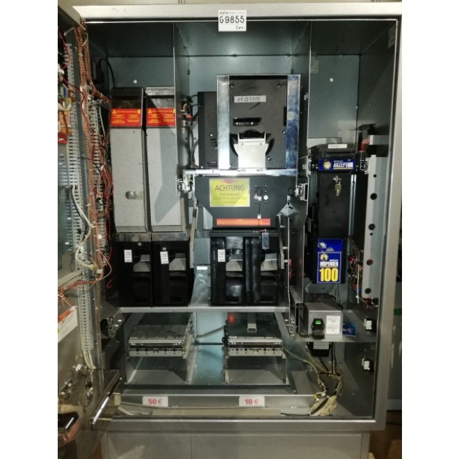 Maxi Cash Recycler mit Schütte und 2 x Mini Mech, G9855, GeWeTe, Geldwechsler, Bill Changer, Wechselautomat