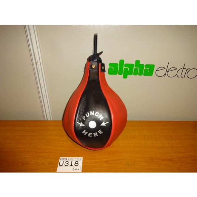 Boxerball inkl. Innenblase und Gewindestange, rot/schwarz, NEU, U318, Ersatz punchingball für Boxautomat, Boxball mit Gewinde
