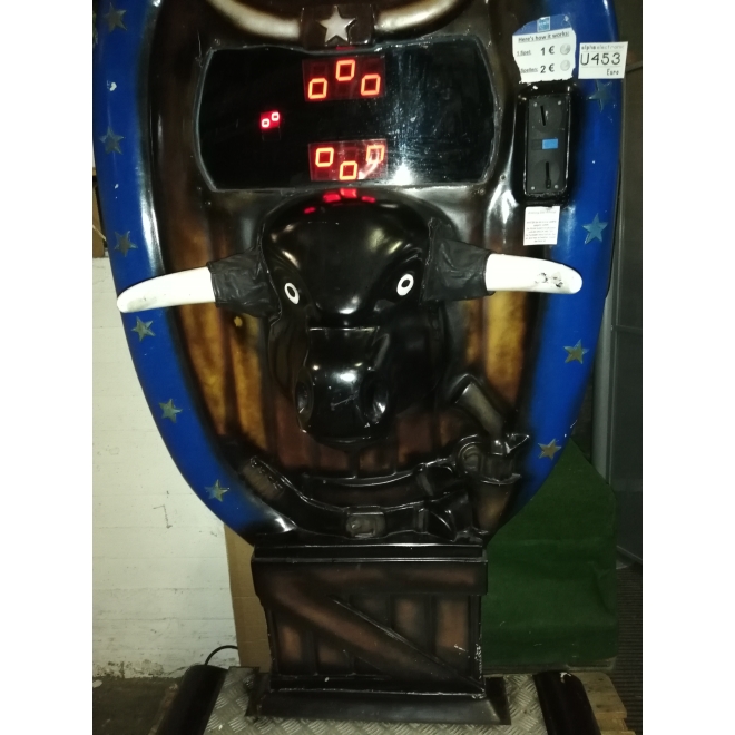 Rodeo Bull Kraftmesser, Amusement, U453, Unterhaltungsgerät, Bulle, Stier