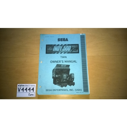 Indy 500 Twin, Sega, Operators Manual, V4444