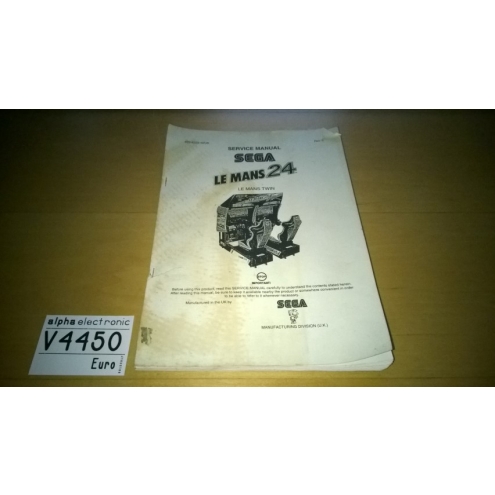 Le Mans 24 Twin, Sega, Service Manual, V4450