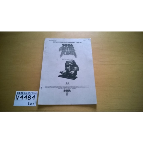 Motor Raid Twin, Sega, Service Instructions MDR Twin Kit, V4464