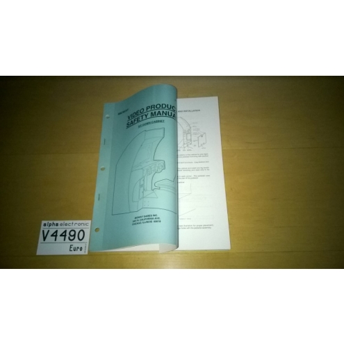 Sit Down Cabinet Midway Safety Manual, V4490