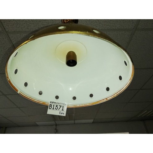 Billardlampe 1-flammig, B1571, goldfarben, rund, Billiard, Pub Lampe