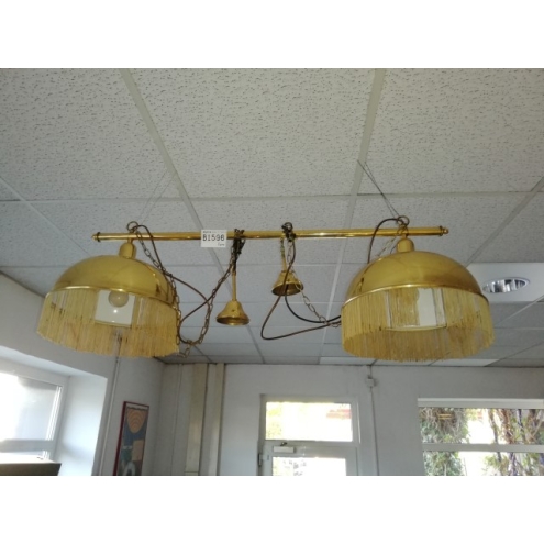 Billardlampe 2-flammig, B1596, messing, Billiard, Pub Lampe
