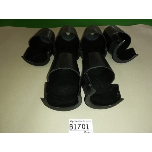 Billardtaschen, Billard Einfalltaschen, gebraucht, B1701, kompletter Satz (= 6 Stück), schwarz, B1698