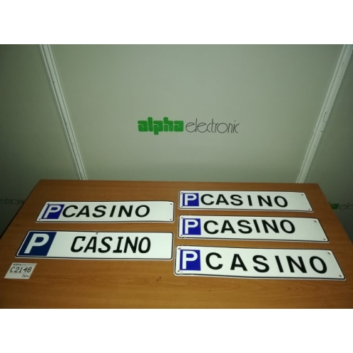 Parkplatzschilder "Casino", Parkschilder, C2146, Casinoschilder