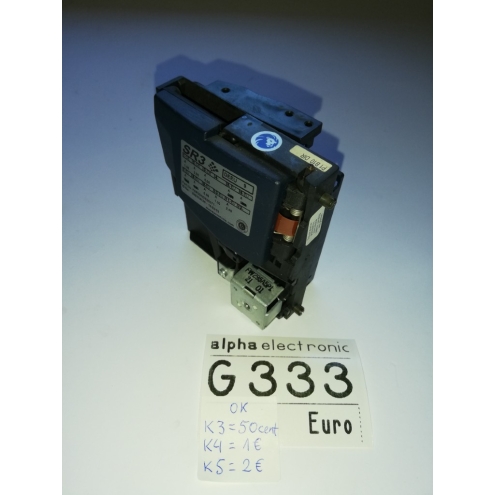 SR3 Münzprüfer Löwen, G333, Rückgabe vorne, Parts Ersatzteile, coin validator, ok