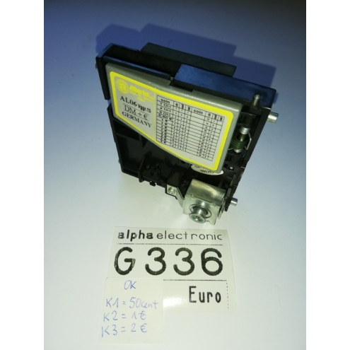 Münzprüfer Alberici AL06 Vggr.15, G335, Rückgabe unten, Parts Ersatzteile, coin validator, ok