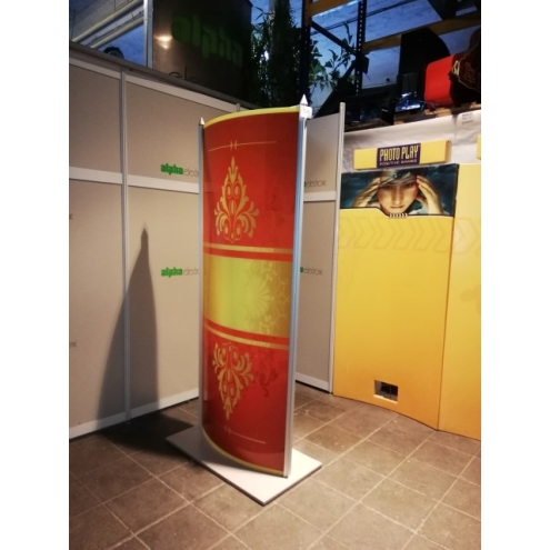 Trennwand mit Beleuchtung, G7141, Zwischenständer Werbewand Gerätewand