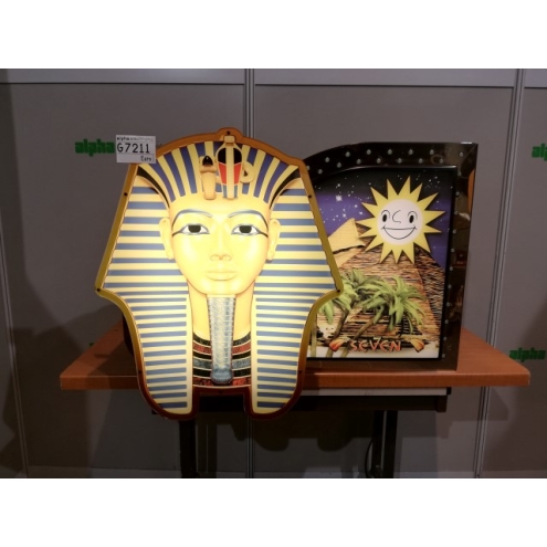 Sphinx Leuchte Kopf zur Deko, G7211, Merkur Seven Jackpot Sphinx Pharaoh, Lampe