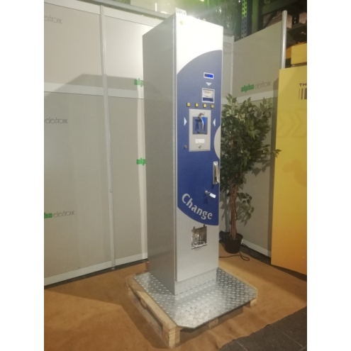 Mini Coin Recycler GeWeTe Geldwechsler mit Münzschütte, mit MD100, G9714, Bill Changer, Wechselautomat, Mini Cash Recycler