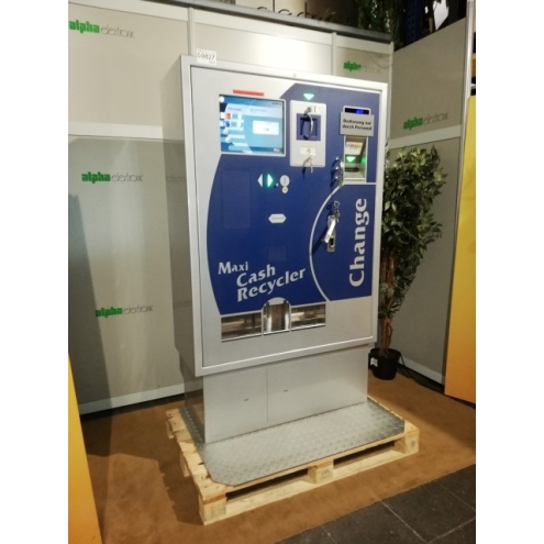 Maxi Cash Recycler mit Schütte und 2 x Mini Mech, G9827, GeWeTe, Geldwechsler, Bill Changer, Wechselautomat