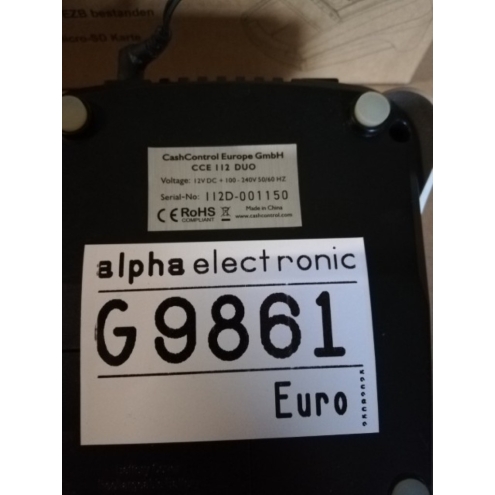 Falschgeldprüfer Cash Control CCE 112 Duo, Geldscheinprüfgerät, G9861