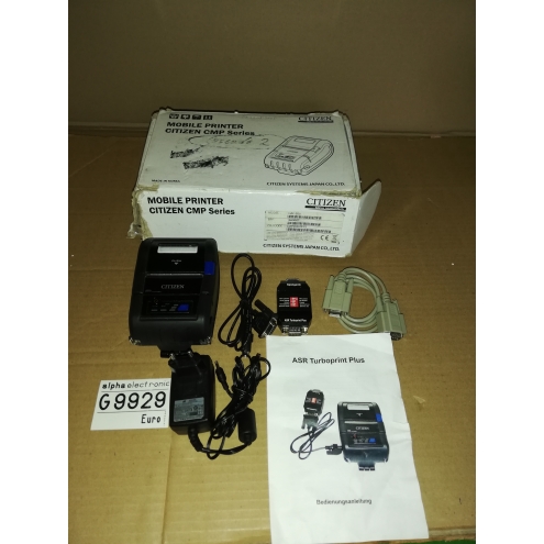 Citizen Drucker Model CMP-20, G9929, Auslesedrucker - mit Ladegerät und ASR Turboprint Plus VDAI-Schnittstelle