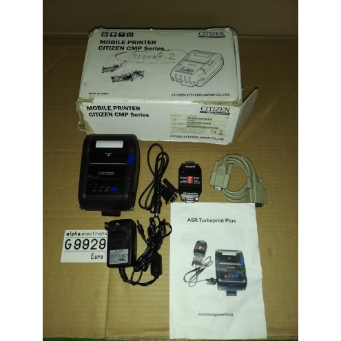 Citizen Drucker Model CMP-20, G9929, Auslesedrucker - mit Ladegerät und ASR Turboprint Plus VDAI-Schnittstelle