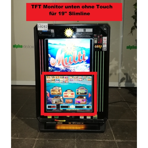 TFT Monitor unten ohne Touch für Merkur 19" Slimline Geldspieler, Parts Ersatzteile, Slimline Touchmonitor