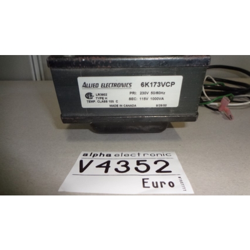Trafo Allied Electronics, V4352, Transformator für US Geräte