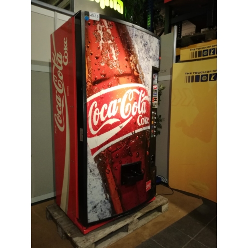 Coca Cola Getränkeautomat Dixie Narco, W538, Vending Machine Warenautomat, Kaltgetränkeautomat, für 0,33 Flaschen, Dosen